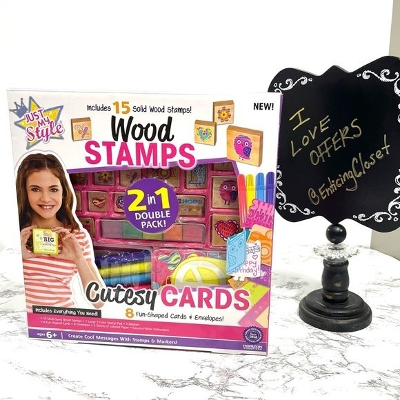 Just My Style 2-in-1 Create Your Own Stamps and Cards Kit - Picture 1 of 4
